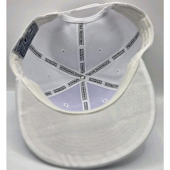 Chicago Bulls MAX Headgear White‎ Cap White Embroidered Logo Snapback Hat NBA - Picture 8 of 9
